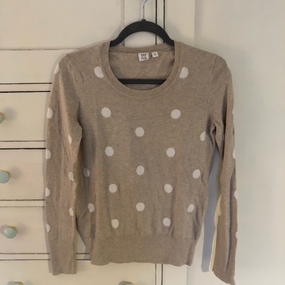 GAP Sweaters - Gap polka dot oatmeal sweater